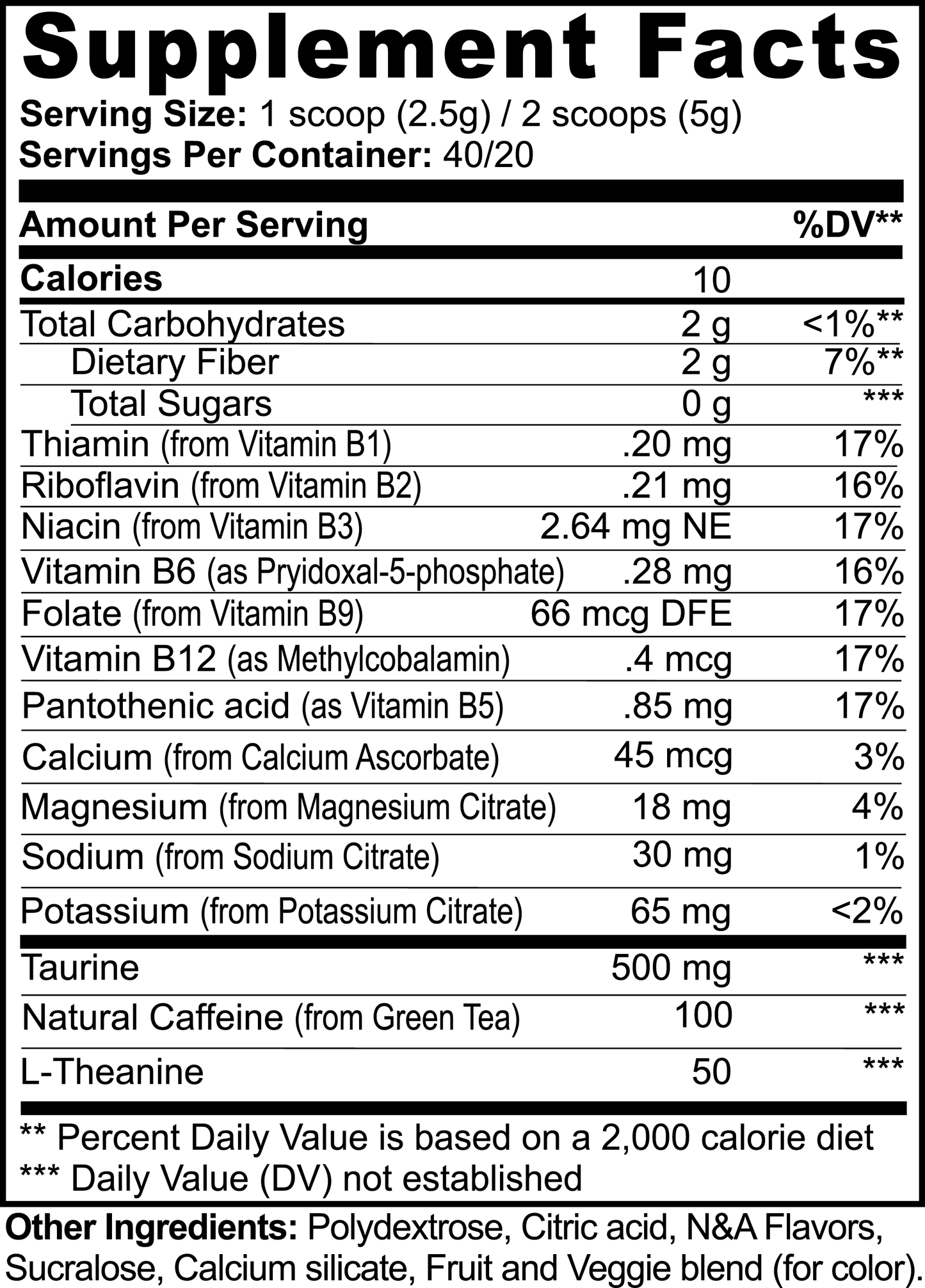 Energy Shock Powder (Guava Berry)